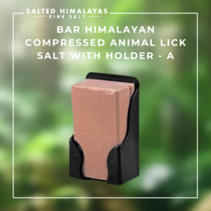 Bar Compressed Animal Lick Salt with Holder - A