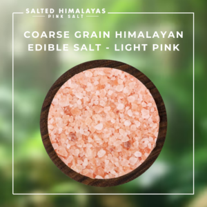 Coarse Grain Edible Salt - Light Pink