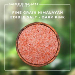 Fine Grain Edible Salt - Dark Pink