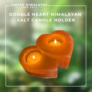 Double Heart Candle Holder