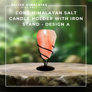 Cone Candle Holder with Iron Stand - Design A