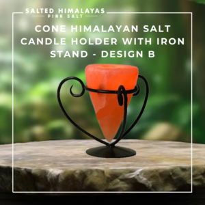 Cone Candle Holder with Iron Stand - Design B