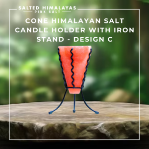 Cone Candle Holder with Iron Stand - Design C