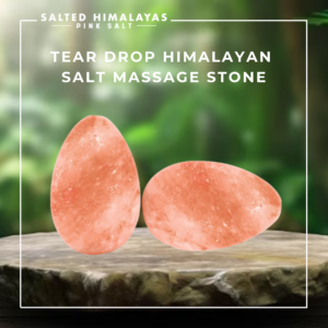 Teardrop Salt Massage Stone