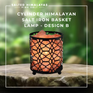 Cylinder Salt Iron Basket Lamp - Design B