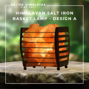 Salt Iron Basket Lamp - Design A