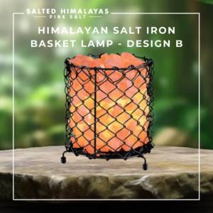 Salt Iron Basket Lamp - Design B