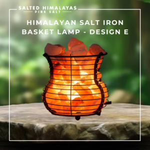 Salt Iron Basket Lamp - Design E