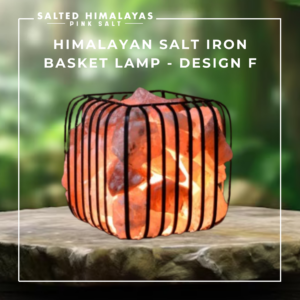 Salt Iron Basket Lamp - Design F