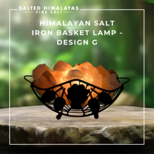 Salt Iron Basket Lamp - Design G