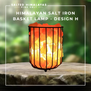 Salt Iron Basket Lamp - Design H
