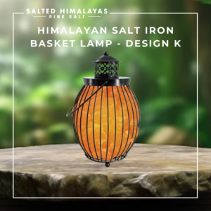 Salt Iron Basket Lamp - Design K