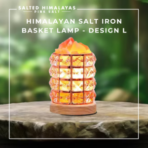 Salt Iron Basket Lamp - Design L