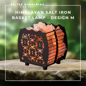 Salt Iron Basket Lamp - Design M