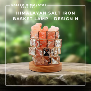 Salt Iron Basket Lamp - Design N