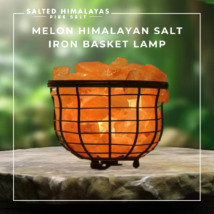 Melon Salt Iron Basket Lamp
