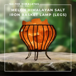 Melon Salt Iron Basket Lamp (Legs)