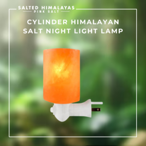 Cylinder Salt Night Light Lamp