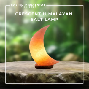 Crescent Salt Lamp