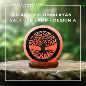 Acrylic Salt USB Lamp - Design A