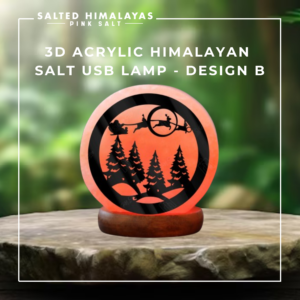 Acrylic Salt USB Lamp - Design B