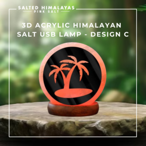 Acrylic Salt USB Lamp - Design C