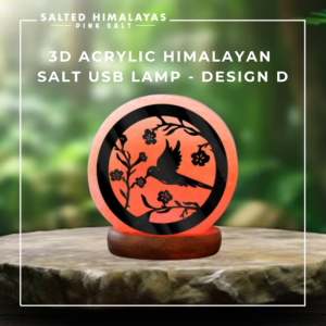 Acrylic Salt USB Lamp - Design D