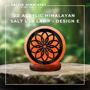 Acrylic Salt USB Lamp - Design E