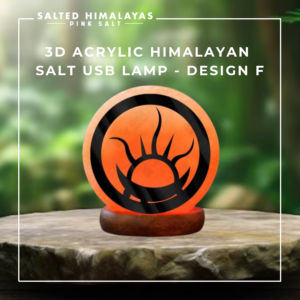 Acrylic Salt USB Lamp - Design F